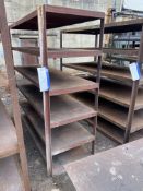 Single Bay Six Tier Steel Rack, approx. 1.82m wide (take out and loading charges £5 + VAT)Please