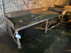 Steel Bench, approx. 2.6m x 1.1m (take out and loading charge £5 + VAT) (In yard)Please read the