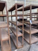 Single Bay Four Tier Steel Rack, 2m wide (take out and loading charges £5 + VAT)Please read the