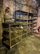 Multi-Tier Three Bay Rack, with angle steel multi-tier trolley (take out and loading charge £10 +