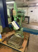 Bench Drill, with steel bench (understood to require attention) (take out and loading charge £10 +