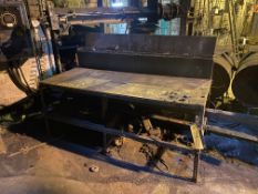 Angle Steel Framed Bench, approx. 1.8m x 800mm (take out and loading charge £10 + VAT)Please read