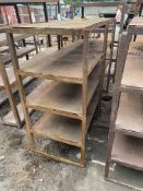 Two Bay Four Tier Steel Rack, approx. 1.83m wide (take out and loading charges £5 + VAT)Please