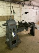 Wadkin Wood Turning Lathe, serial no. RS1688, bed approx. 1.5m long, with gap piece, approx. 300mm