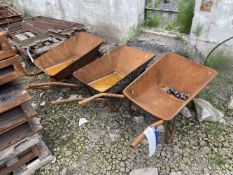 Three Steel Wheelbarrows (loading free of charge)Please read the following important notes:-Please