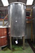 Insulated Stainless Steel Fermenting Tank, approx. 1.4m dia. x 2m deep (understood to have a