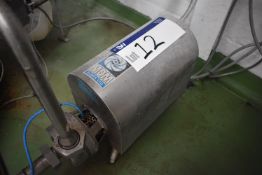 NDM D2X/AS Stainless Steel Pump, serial no. 02Z98-A7, understood to be 240V, with immediate piping