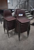 Approx. 24 Steel Framed Plastic Moulded Stacking ChairsPlease read the following important notes:-