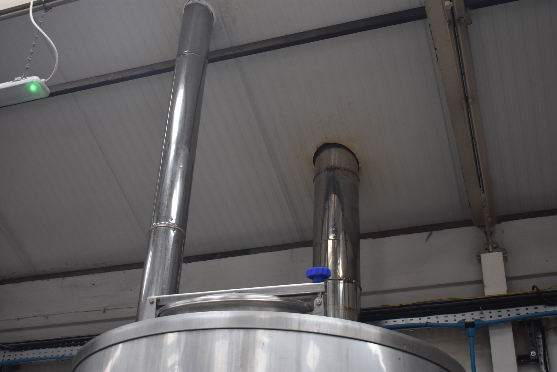 Insulated Stainless Steel Boiling Tank, approx. 1.3m x 2.7m high overall, with gas burner, two - Image 20 of 20