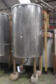 Insulated Stainless Steel Fermenting Tank, approx. 1.4m dia. x 2m deep (understood to have a