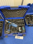 Uponor 110 I-Press Press Tool, with tooling, charger and carry casePlease read the following