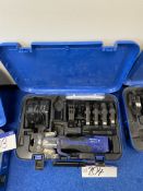 Geberet Press Tool, with tooling, charger and carry casePlease read the following important