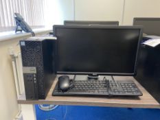 Dell OptiPlex 3040 Intel Core i3 Personal Computer (hard disk removed), with monitor, keyboard and