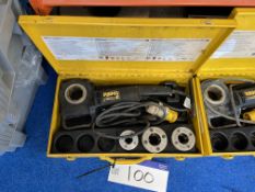 REMS Omego E Portable Threading Machine, with tooling and carry case, 110VPlease read the