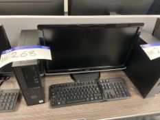 Dell OptiPlex 3080 Intel Core i5 Personal Computer (hard disk removed), with flat screen monitor and