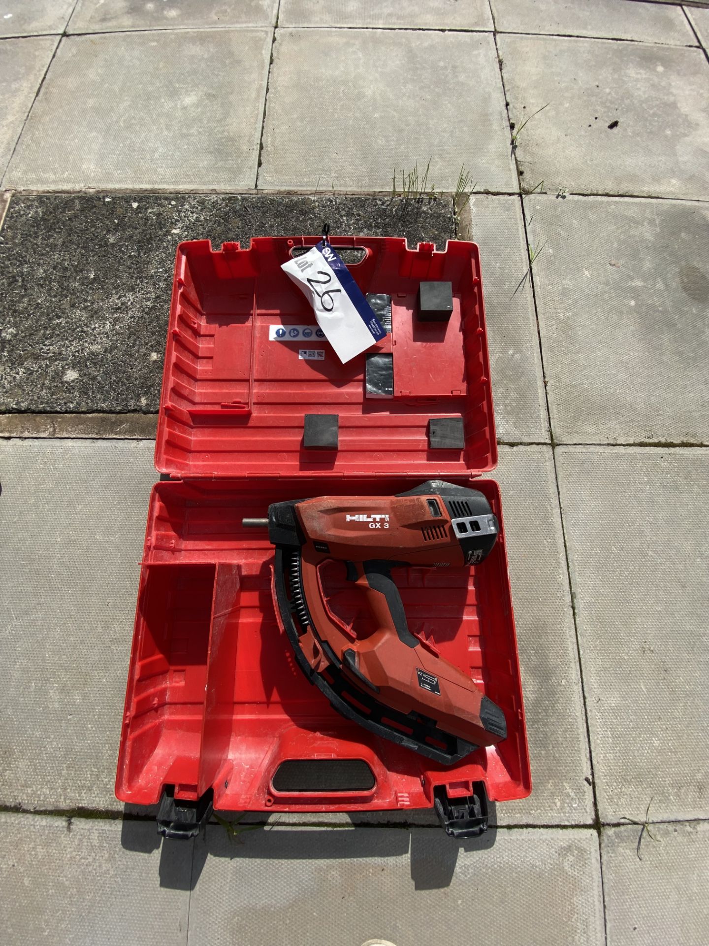 Hilti GX 3 Gas Nail Gun, with carry casePlease read the following important notes:- ***Overseas