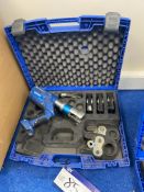 Uponor UP 110 I-Press Press Tool, with tooling and carry casePlease read the following important