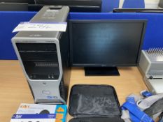 Dell Precision T3500 Intel Xeon Personal Computer (hard disk removed), with flat screen