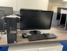 Dell OptiPlex 3040 Intel Core i3 Personal Computer (hard disk removed), with monitor, keyboard and