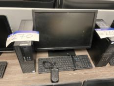 Dell OptiPlex 3040 Intel Core i3 Personal Computer (hard disk removed), with flat screen monitor and