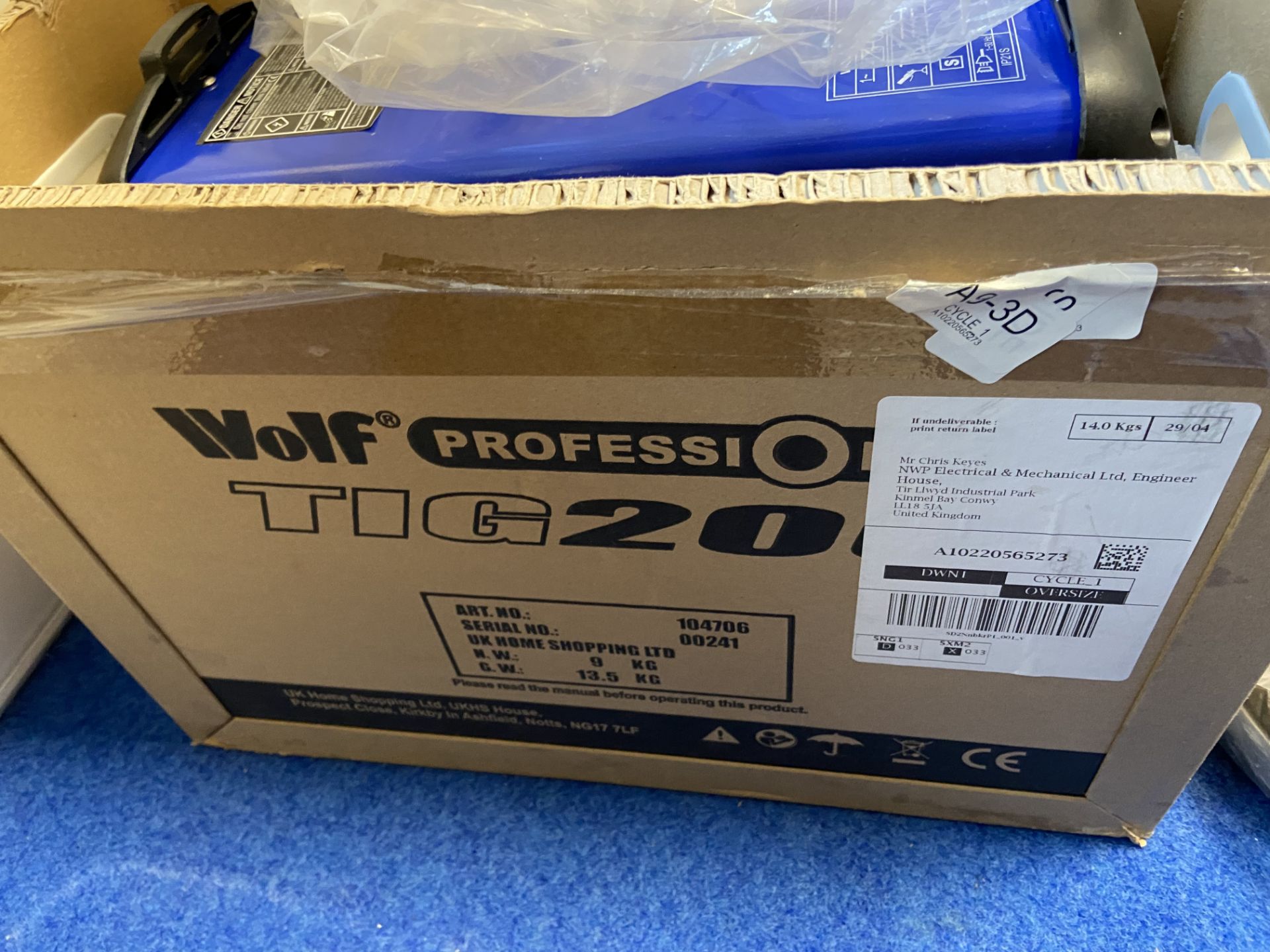 Wolf Professional Tig200 Tig WelderPlease read the following important notes:- ***Overseas - Image 3 of 3