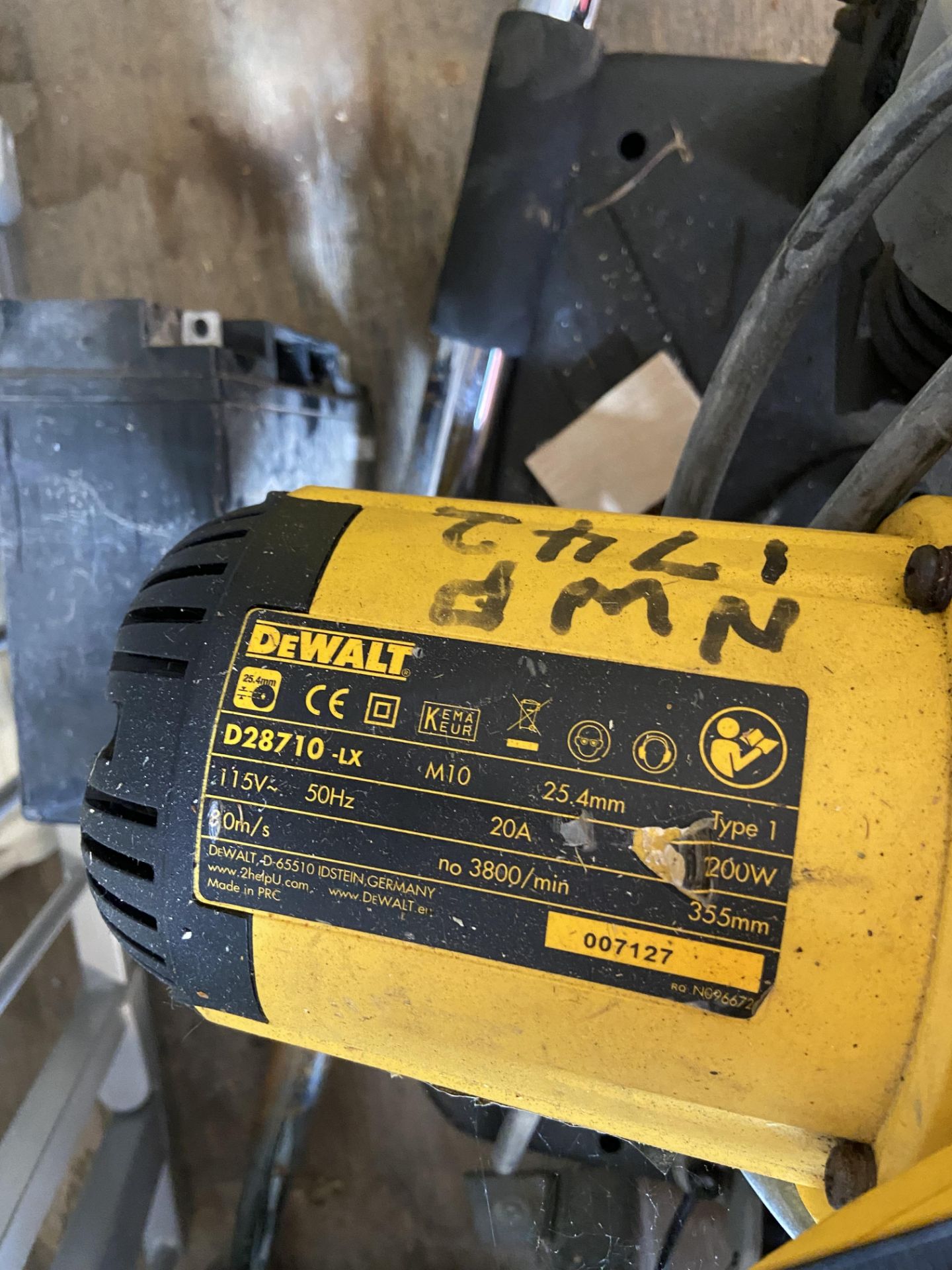 DeWalt D28710-LX Chop Saw, 110VPlease read the following important notes:- ***Overseas buyers - - Image 3 of 3