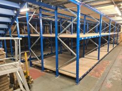 22 Bays of Apex UK 5 Tier Boltless Steel Racking, Mezzanine Floor, 4 Panasonic Inverter Air Conditioning Condensing Units & Ceiling Cassettes