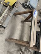 Two Steel Trestles, each approx. 900mm long Note:- VAT will not be charged on hammer price for