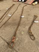 Two Leg Lifting Chain, approx. 3.4m long (no hooks) Note:- VAT will not be charged on hammer price