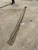 Four Leg Lifting Chain, approx. 3.4m long Note:- VAT will not be charged on hammer price for this