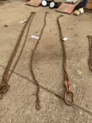 Single Leg Lifting Chain, approx. 3.8m long Note:- VAT will not be charged on hammer price for