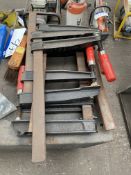 Seven F Clamps, as set out Note:- VAT will not be charged on hammer price for this lot, however