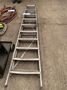 Ten Rise Alloy Stepladder Note:- VAT will not be charged on hammer price for this lot, however VAT