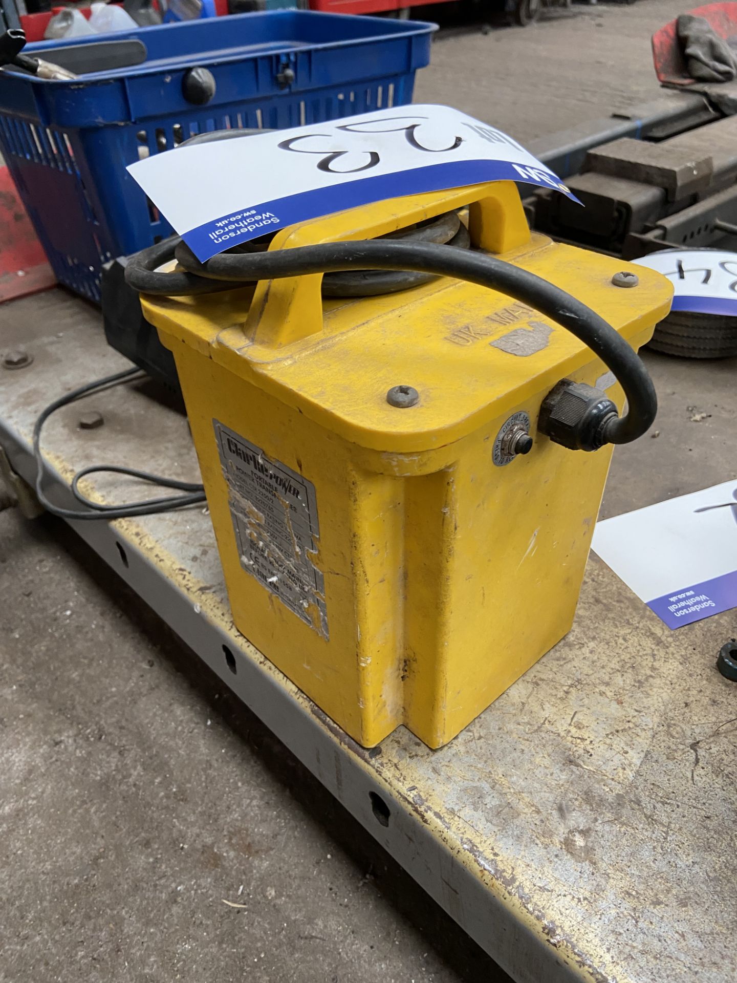 Clarke 2250/2 110V Transformer Note:- VAT will not be charged on hammer price for this lot,