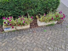 Three Ornamental Plant Troughs