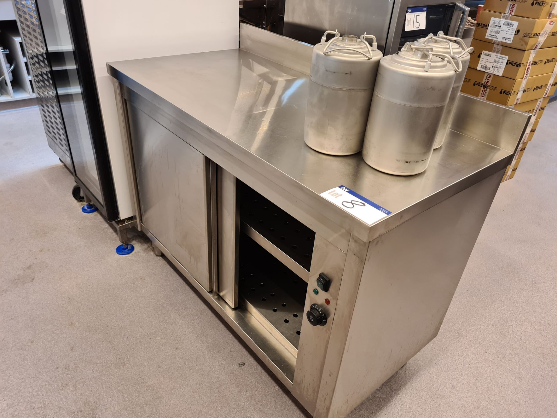 WSR126A Stainless Steel Warming Cupboard, Approx. 1.2m (L) x 0.6m (W) x 1m (H) (240v) - Bild 3 aus 4