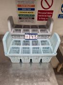 Three Plastic Cutlery Stands for Dishwasher