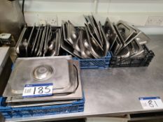 Quantity of Stainless Steel Food Preperation Dish Lids
