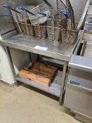 Stainless Steel Prep Table, Approx. 0.8m (L) x 0.6m (W) x 0.9m (H)