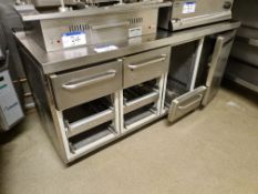 Stainless Steel Multi-Drawer Fridge Unit, Approx. 1.7m (L) x 0.7m (W) x 0.9m (H) (Not in Use -