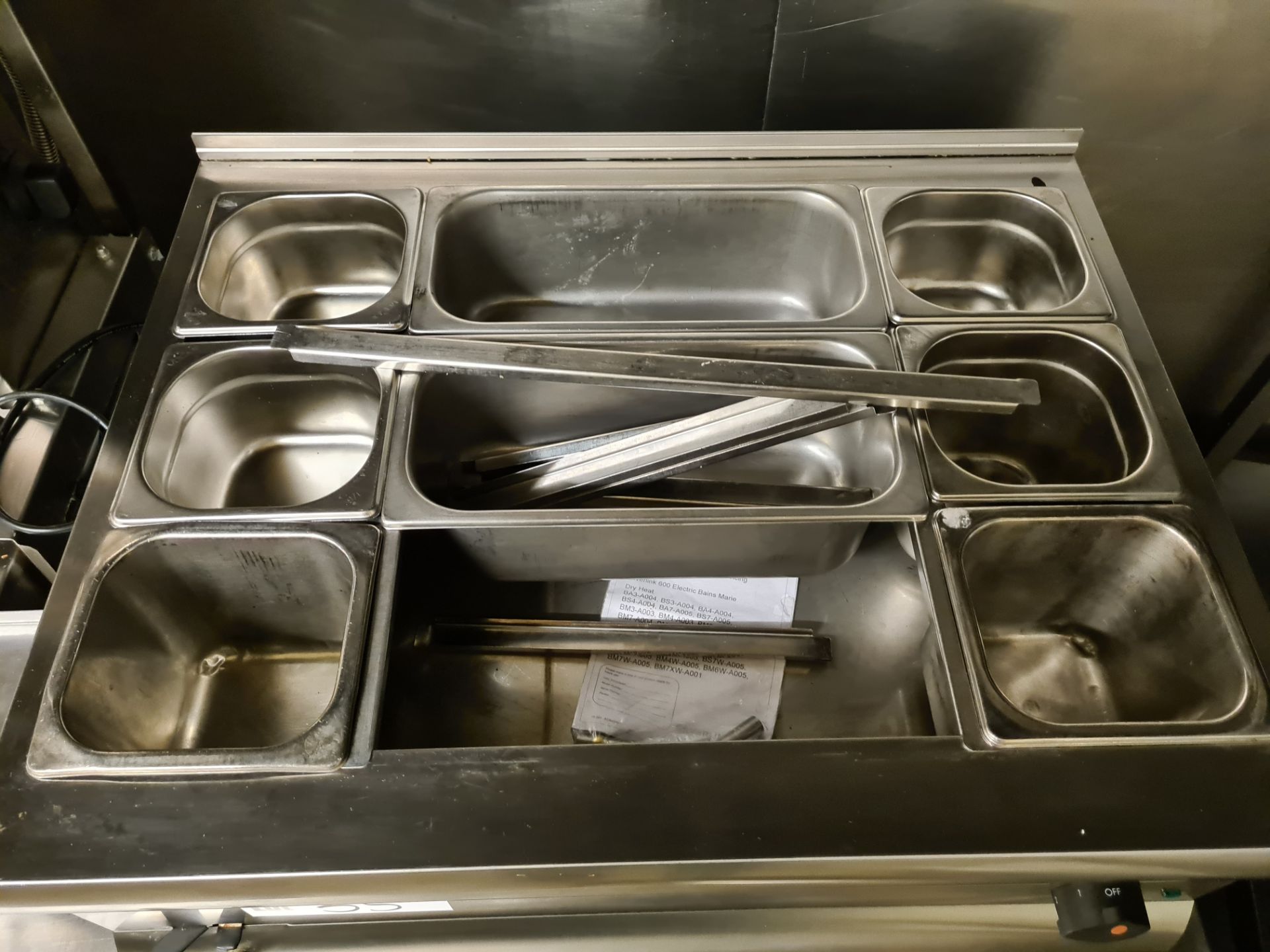 LINCAT A005 Table Top Stainless Steel Bain Marie, S/N 30376924 (240v) - Image 3 of 4