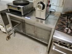 Stainless Steel Two Tier Prep Table, Approx. 1.2m (L) x 0.6m (W) x 0.9m (H)