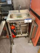 Saville Stainless Steel Knee Operated Hand Sink (Water and Waste Pipe Needs Disconnecting and