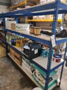 Four Bays of Four Tier Shelving, Approx. 2.45m (L), 1.85m (L), 1.55m (L) and 1.25m (L) (Contents