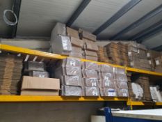 Large Quantity of Branded and Unbranded Packaging, as set out on 2 bays of racking