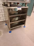 Stainless Steel Four Tier Shelving Unit/Stand, Approx. 0.65m (L) x 0.65m (W) x 0.75m (H)