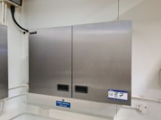 Lincat Stainless Steel Double Door Wall Cupboards, Approx. 0.9m (L) x 0.3m (W) x 0.6m (H)