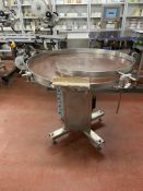 Stainless Steel Lazy Susan Rotary Table, 240V, approx. 1m dia.Please read the following important
