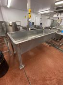 Mobile Stainless Steel Cheese Vat, approx. 2.1m x 800mm Please read the following important