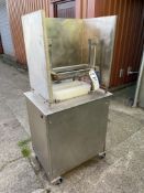 Mobile Stainless Steel Pneumatic Cheese Slicer (in quarantine area)Please read the following